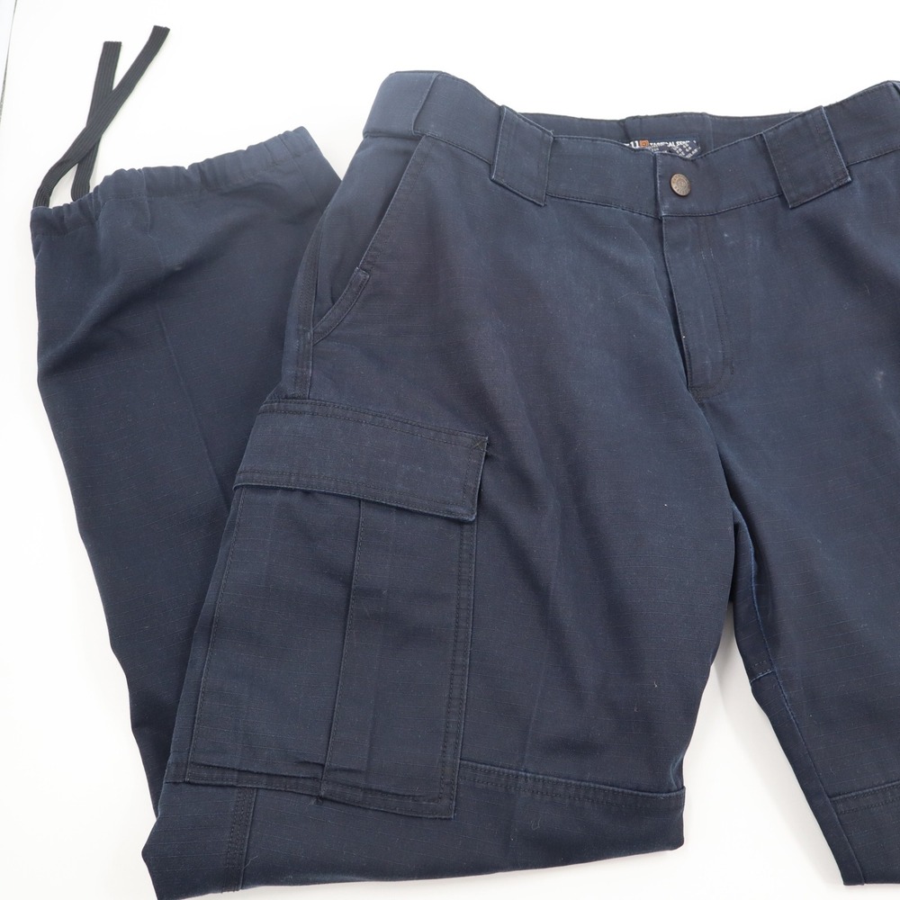 5.11 Tactical Series‎ Womens Navy Blue Ripstop Cargo Pants Size 14 Regular - Picture 3 of 13